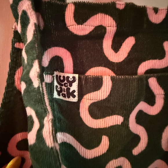 Lucy & Yak Green and Pink Patterned Corduroy - Picture 5 of 5